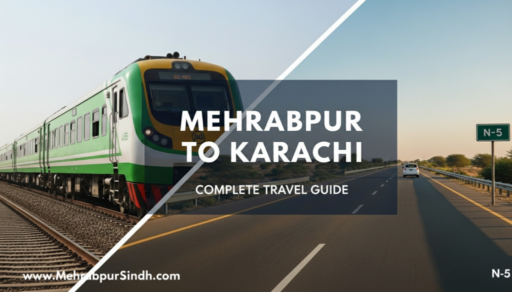 Mehrabpur to Karachi Train and Road Route Map Guide