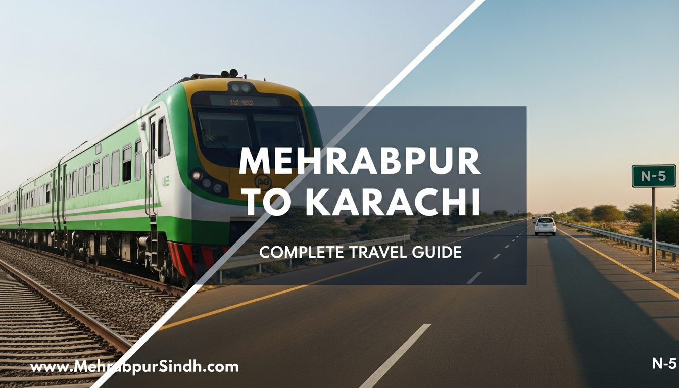 Mehrabpur to Karachi Travel Guide 2026: Train Timings, Road Routes & Safety