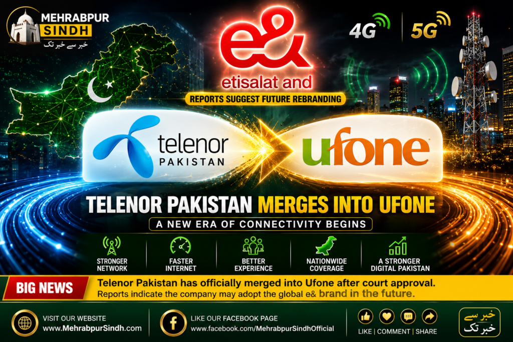 Telenor Pakistan merger into Ufone with possible future e& branding
